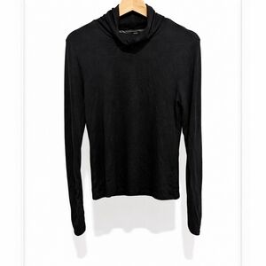 Banana Republic Black Long Sleeve Turtleneck Top